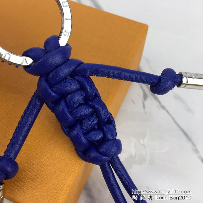 路易威登LV 頂級原單 M62883藍色 MR LOUIS 包飾 鑰匙扣 金屬端頭刻有LV字母  ydh1035
